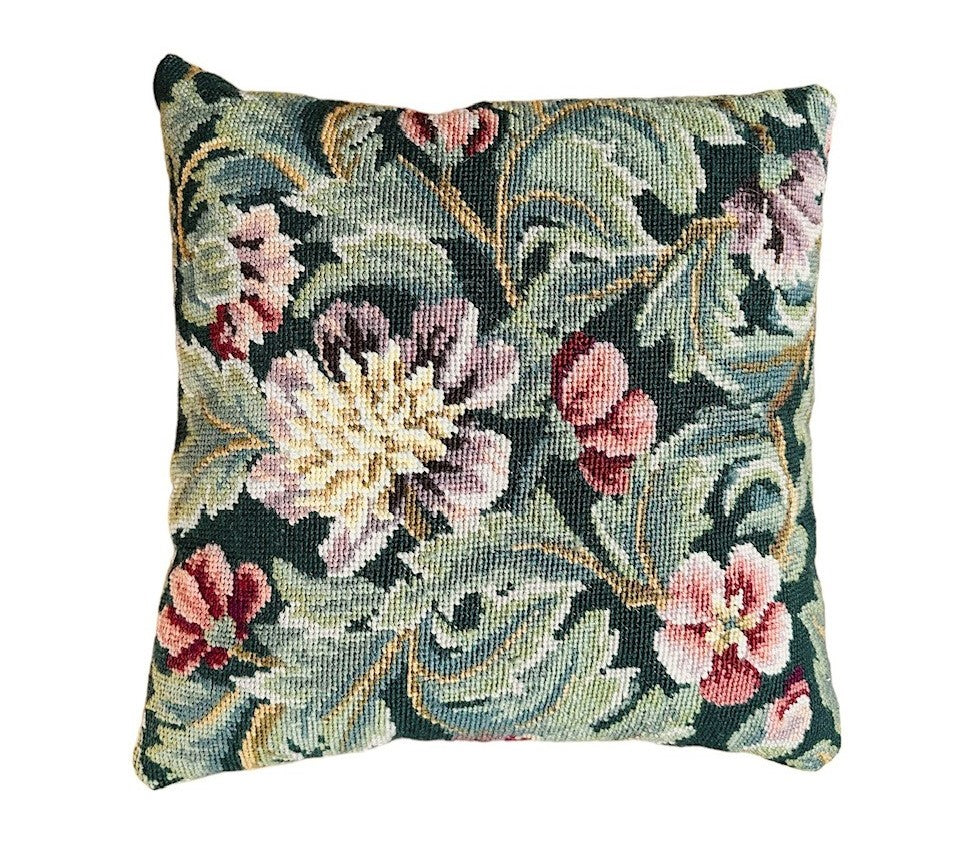 "Morris" Vintage Tapestry and Linen Cushion